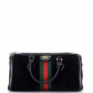 Gucci Medium Ophidia Boston Bag Suede